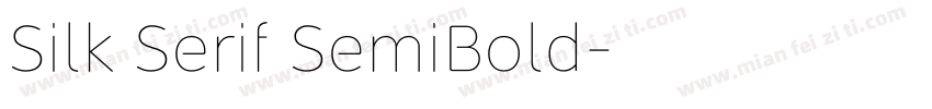Silk Serif SemiBold字体转换